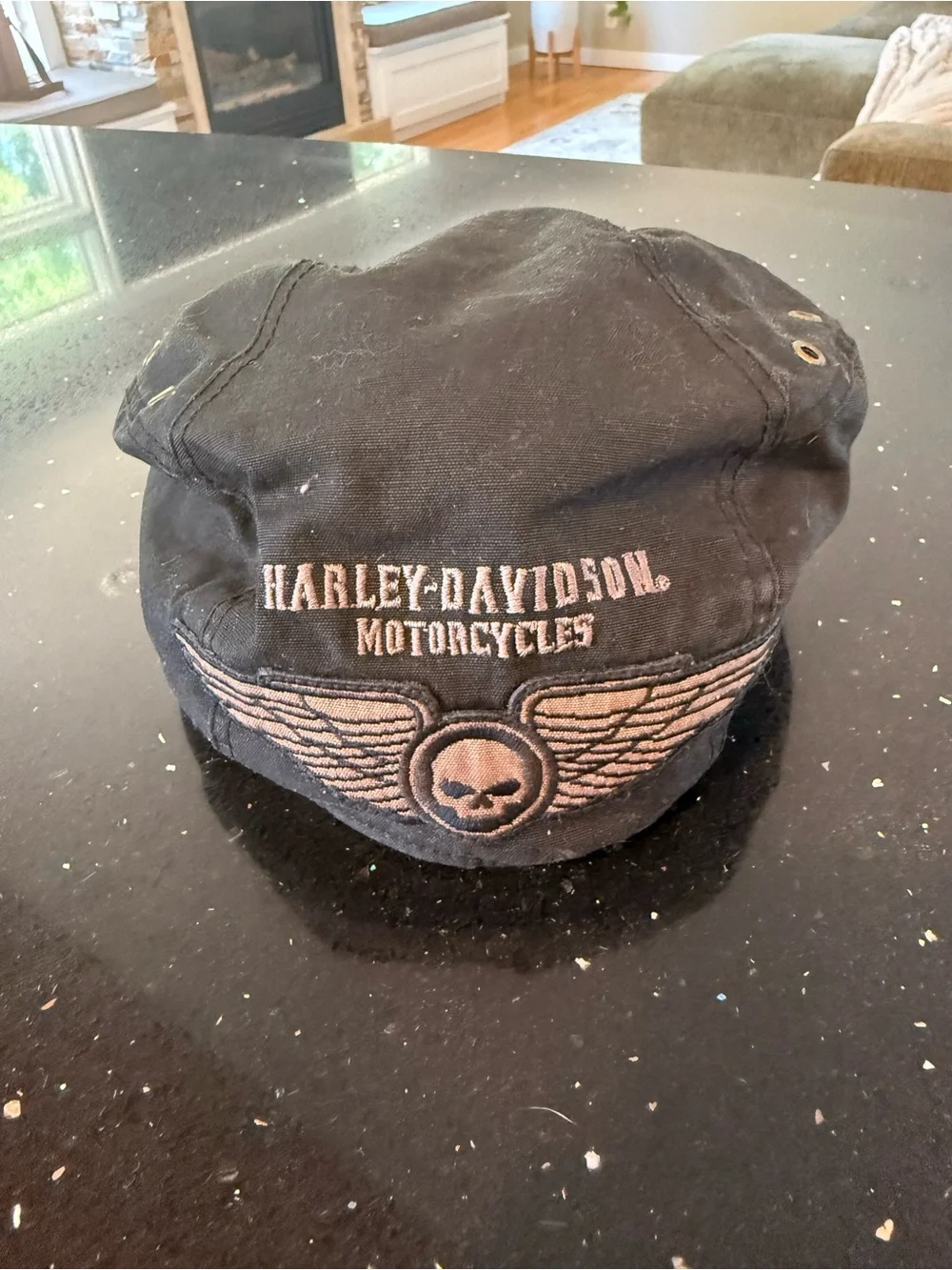 Classic Black Harley Davidson Motorcycles Hat